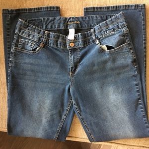 Maurices Boot cut Double Button Jeans 18 Short